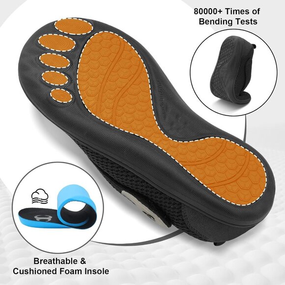 Womens Walking Shoes Comfortable Wide Diabetic Shoes Adjustable Elderly Neuropat - Picture 4 of 6